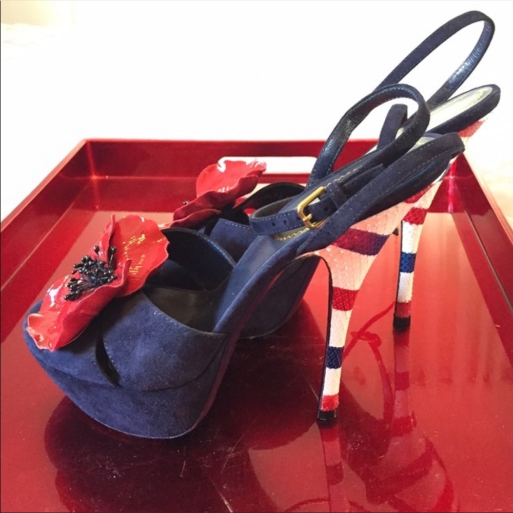 Ysl platform sandals